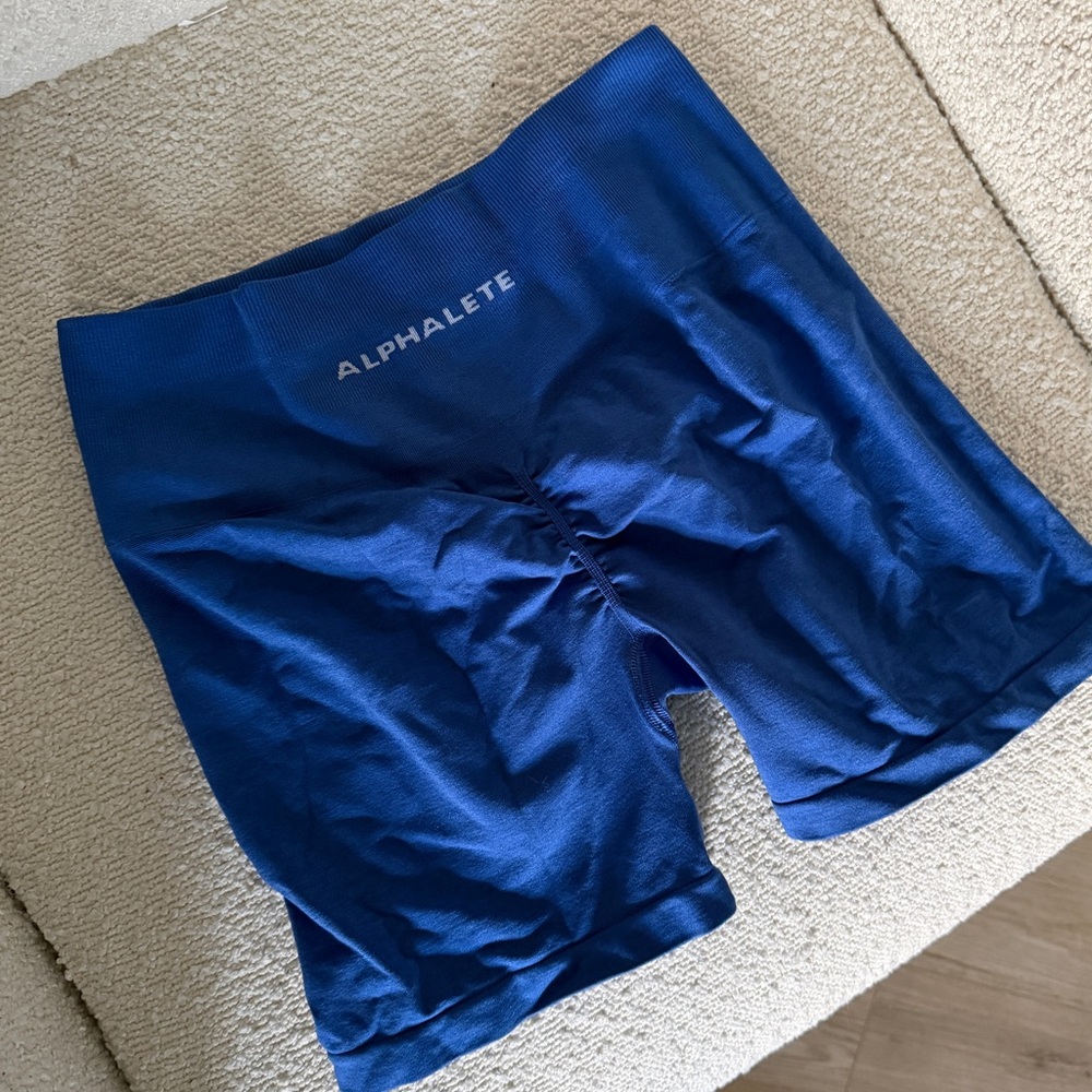 Alphalete Blue Amplify Shorts